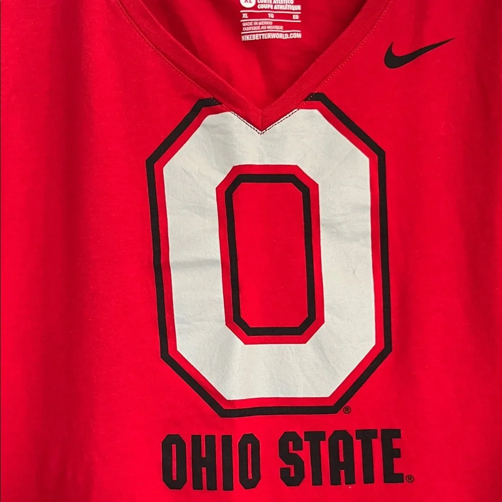 Nike Red Ohio State Long Sleeve Tee Size XL Juniors